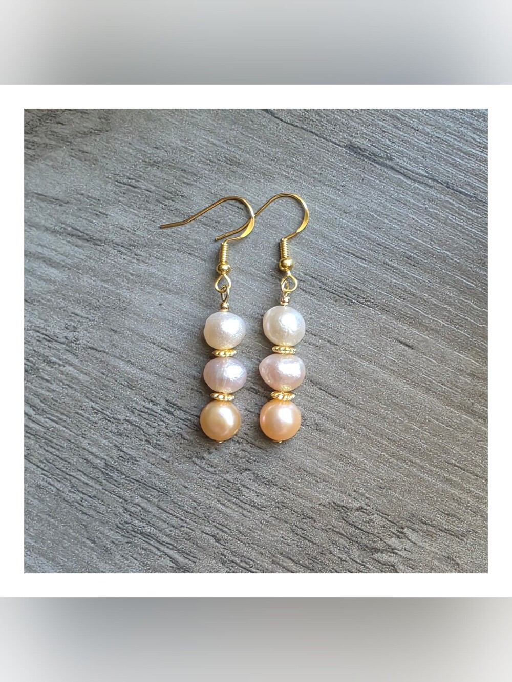 NEW ♡ Freshwater Baroque Pearl Drop Earrings | NWOT | Handmade